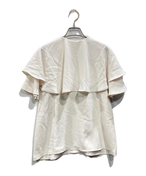 Noble（ノーブル）NOBLE (ノーブル) ケープフリルブラウス ホワイト サイズ:SIZE Freeの古着・服飾アイテム