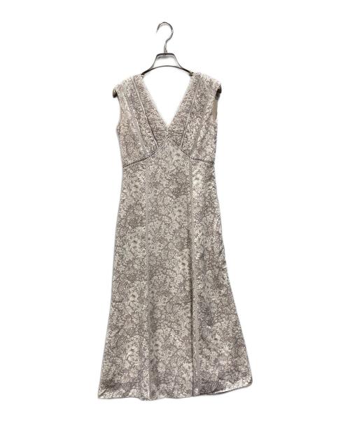 HER LIP TO（ハーリップトゥ）Her lip to (ハーリップトゥ) Lace trimmed floral dress パープル サイズ:Sの古着・服飾アイテム