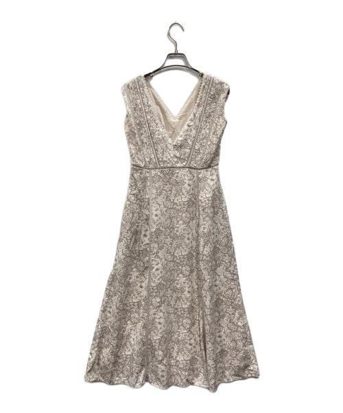 HER LIP TO（ハーリップトゥ）Her lip to (ハーリップトゥ) Lace trimmed floral dress パープル サイズ:Sの古着・服飾アイテム