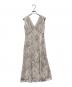 Her lip to（ハーリップトゥ）の古着「Lace trimmed floral dress」｜パープル