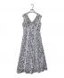 HER LIP TO（ハーリップトゥ）の古着「Lace trimmed floral dress」｜ネイビー