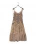 Her lip to（ハーリップトゥ）の古着「Trimmed satin cami dress」｜ベージュ