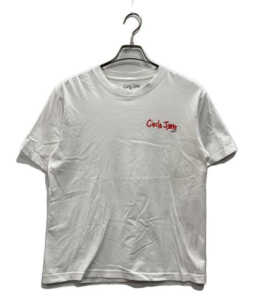 VERDY×CIRCLE JERKS（ヴェルディ・サークル・ジャークス）VERDY×CIRCLE JERKS  (ヴェルディ・サークル・ジャークス) VERDY×CIRCLE JERKS プリントTシャツ ホワイト サイズ:Mの古着・服飾アイテム
