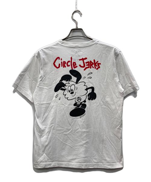VERDY×CIRCLE JERKS（ヴェルディ・サークル・ジャークス）VERDY×CIRCLE JERKS  (ヴェルディ・サークル・ジャークス) VERDY×CIRCLE JERKS プリントTシャツ ホワイト サイズ:Mの古着・服飾アイテム