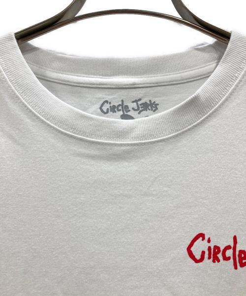 VERDY×CIRCLE JERKS（ヴェルディ・サークル・ジャークス）VERDY×CIRCLE JERKS  (ヴェルディ・サークル・ジャークス) VERDY×CIRCLE JERKS プリントTシャツ ホワイト サイズ:Mの古着・服飾アイテム