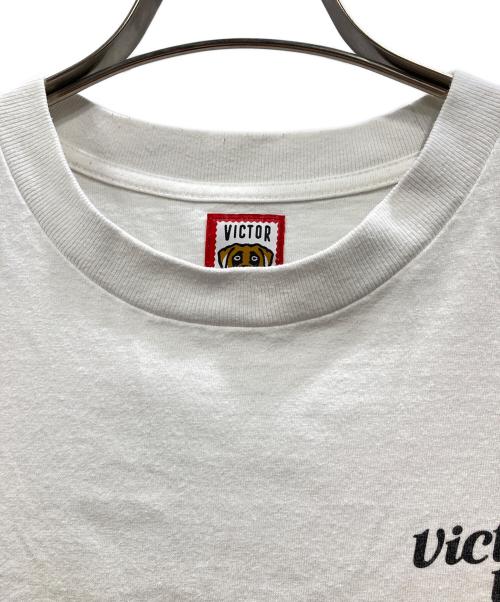 HUMAN MADE（ヒューマンメイド）HUMAN MADE (ヒューマンメイド) VICTOR VICTOR WORLDWIDE (ヴィクター ヴィクター ワールドワイド) L/S T-SHIRT（ロング・スリーブ・ティーシャツ） ホワイト サイズ:Sの古着・服飾アイテム