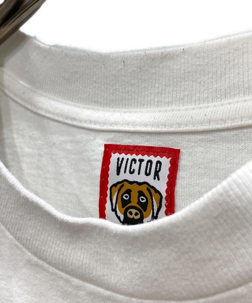 HUMAN MADE（ヒューマンメイド）HUMAN MADE (ヒューマンメイド) VICTOR VICTOR WORLDWIDE (ヴィクター ヴィクター ワールドワイド) L/S T-SHIRT（ロング・スリーブ・ティーシャツ） ホワイト サイズ:Sの古着・服飾アイテム