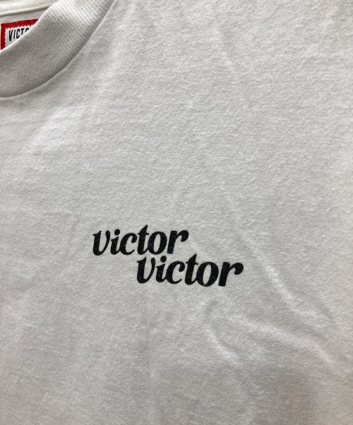 HUMAN MADE（ヒューマンメイド）HUMAN MADE (ヒューマンメイド) VICTOR VICTOR WORLDWIDE (ヴィクター ヴィクター ワールドワイド) L/S T-SHIRT（ロング・スリーブ・ティーシャツ） ホワイト サイズ:Sの古着・服飾アイテム