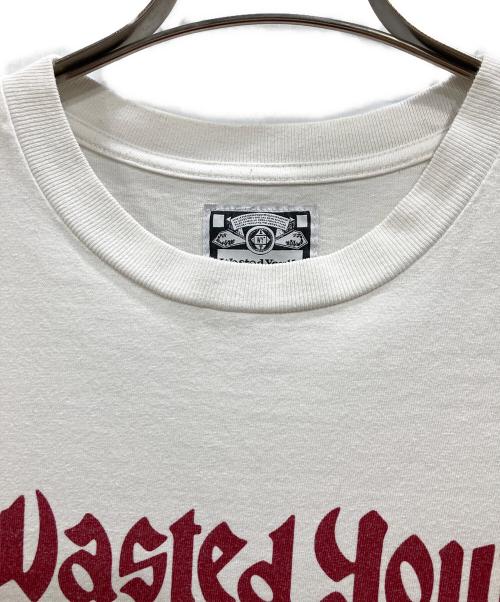 WASTED YOUTH（ウェイステッドユース）Wasted Youth (ウェイステッドユース) ロゴプリントTシャツ ホワイト サイズ:Mの古着・服飾アイテム