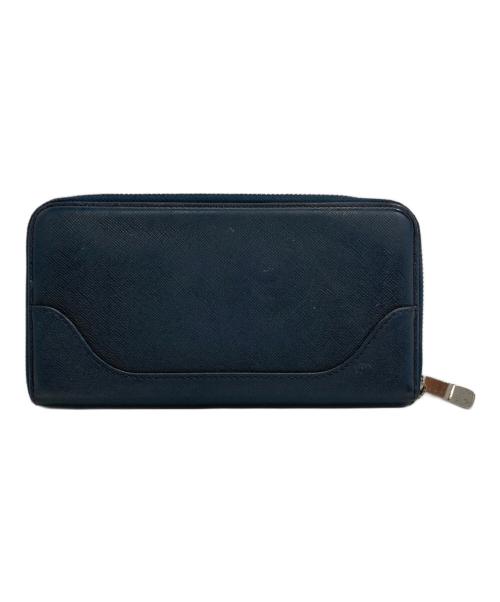 PELLE MORBIDA（ペッレモルビダ）PELLE MORBIDA (ペッレモルビダ) BARCA LONG WALLET（バルカ ロングウォレット） ネイビーの古着・服飾アイテム