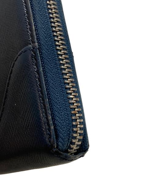 PELLE MORBIDA（ペッレモルビダ）PELLE MORBIDA (ペッレモルビダ) BARCA LONG WALLET（バルカ ロングウォレット） ネイビーの古着・服飾アイテム