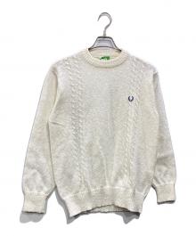 FRED PERRY（フレッドペリー）の古着「ヴィンテージケーブルニット」｜ホワイト