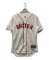 Majestic Athletic（マジェスティック アスレティック）の古着「BOSTON RED SOX D・ペドロイア ゲームシャツ（ダスティン・ペドロイア）」｜ホワイト×レッド