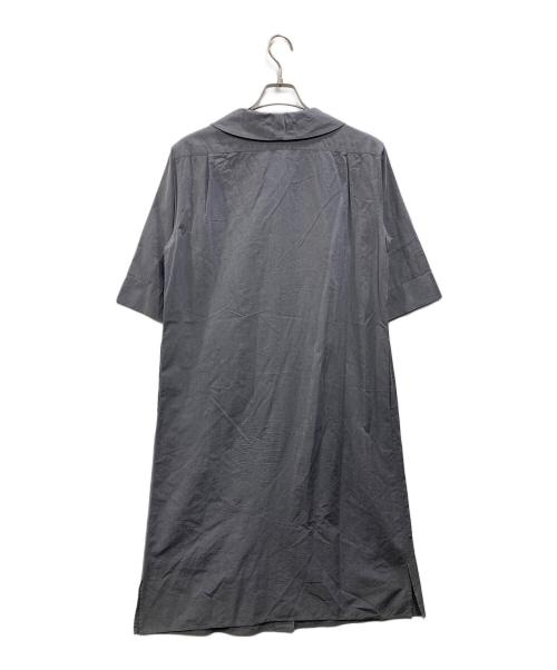 MARGARET HOWELL（マーガレットハウエル）MARGARET HOWELL (マーガレットハウエル) COTTON SILK POPLINネッカチーフワンピース(コットン シルク ポプリン ネッカチーフ ワンピース) グレー サイズ:Iの古着・服飾アイテム
