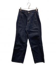 OHOTORO（オオトロ）の古着「WIDE STITCH JEANS」｜ネイビー