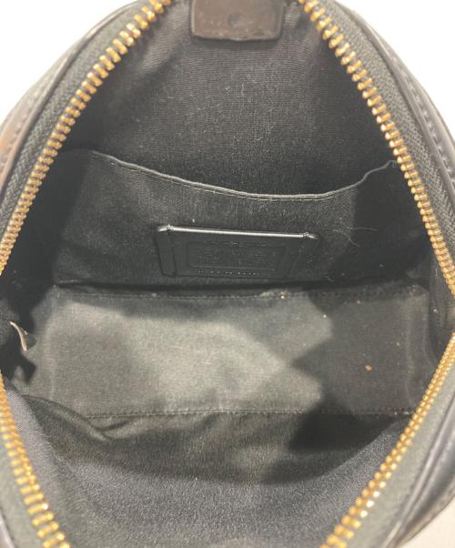 COACH（コーチ）COACH (コーチ) シグネチャー ショルダーバッグ ブラウン×ブラックの古着・服飾アイテム