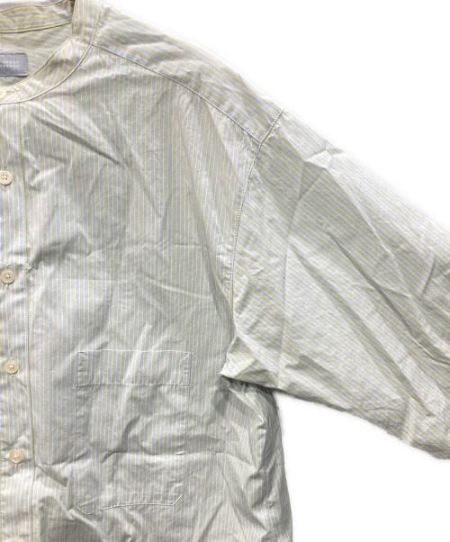 MACKINTOSH PHILOSOPHY GREY LABEL（マッキントッシュ フィロソフィー グレーレーベル）MACKINTOSH PHILOSOPHY GREY LABEL (マッキントッシュ フィロソフィー グレーレーベル) バンドカラーシャツ グリーン サイズ:2の古着・服飾アイテム