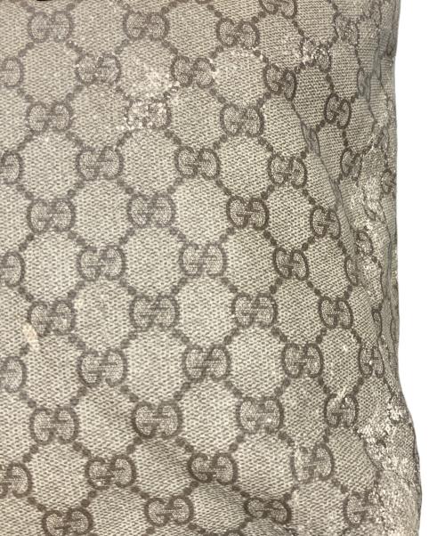 GUCCI（グッチ）GUCCI (グッチ) GGスプリーム トートバッグ ベージュ×ピンクの古着・服飾アイテム