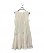 theoryセオリー）の古着「CLASSIC CREPE ASYM DRAPE DR」｜アイボリー