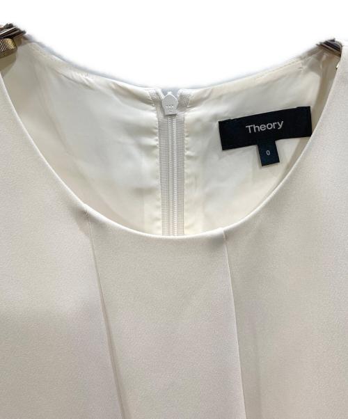 theory（セオリー）theory (セオリー) CLASSIC CREPE ASYM DRAPE DR アイボリーの古着・服飾アイテム
