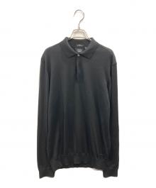 BOSS HUGO BOSS（ボス ヒューゴボス）の古着「T-Eberto ニットポロシャツ」｜ブラック