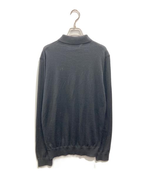BOSS HUGO BOSS（ボス ヒューゴボス）BOSS HUGO BOSS (ボス ヒューゴボス) T-Eberto ニットポロシャツ ブラック サイズ:Lの古着・服飾アイテム
