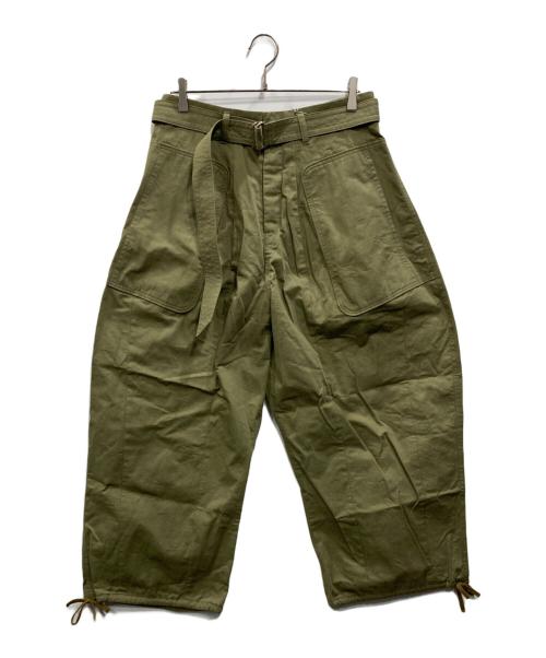 Native Village（ネイティヴビレッジ）Native Village (ネイティヴビレッジ) Rustle of trees ダーツカーゴパンツ オリーブ サイズ:1 未使用品の古着・服飾アイテム