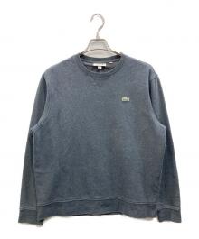 LACOSTE SPORT（ラコステスポーツ）の古着「ワニパッチ スウェット」｜グレー