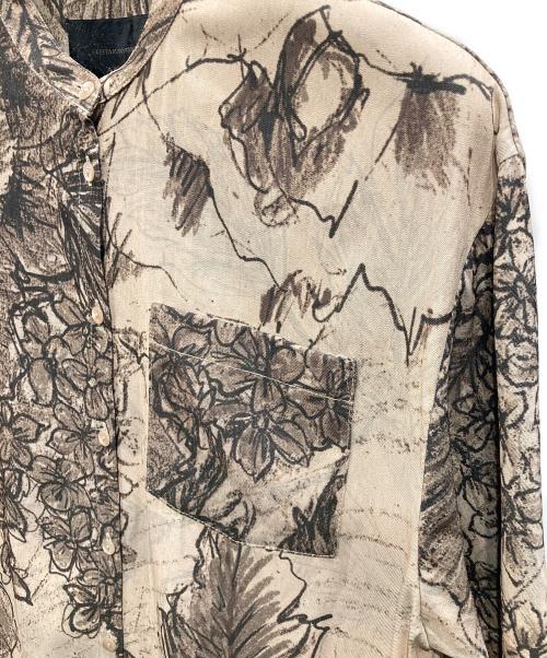 Ameri（アメリ）AMERI (アメリ) KEITA MARUYAMA (ケイタマルヤマ) WIDE SHIRT(ワイドシャツ) カーキ サイズ:Fの古着・服飾アイテム