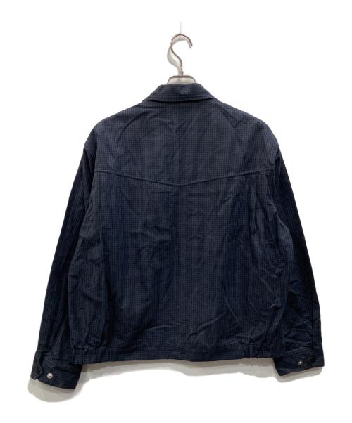 UNUSED（アンユーズド）UNUSED (アンユーズド) ギンガムチェックブルゾン ネイビー サイズ:2の古着・服飾アイテム