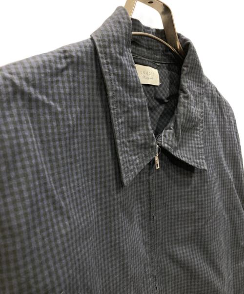 UNUSED（アンユーズド）UNUSED (アンユーズド) ギンガムチェックブルゾン ネイビー サイズ:2の古着・服飾アイテム