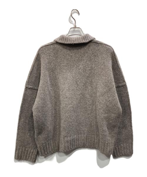 SEVENTH（セブンス）SEVENTH (セブンス) Wool Knit Polo グレー サイズ:Lの古着・服飾アイテム