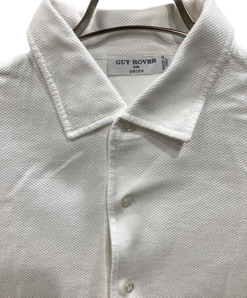 GUY ROVER（ギローバー）GUY ROVER (ギローバー) SHIPS (シップス) 別注 鹿の子ポロシャツ ホワイト サイズ:Lの古着・服飾アイテム