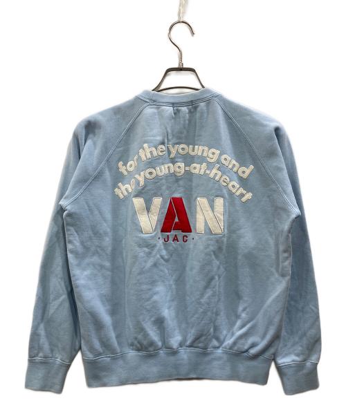 VAN JAC（ヴァン・ヂャケット）VAN JAC (ヴァン・ヂャケット) アーチロゴスウェット スカイブルー サイズ:Mの古着・服飾アイテム
