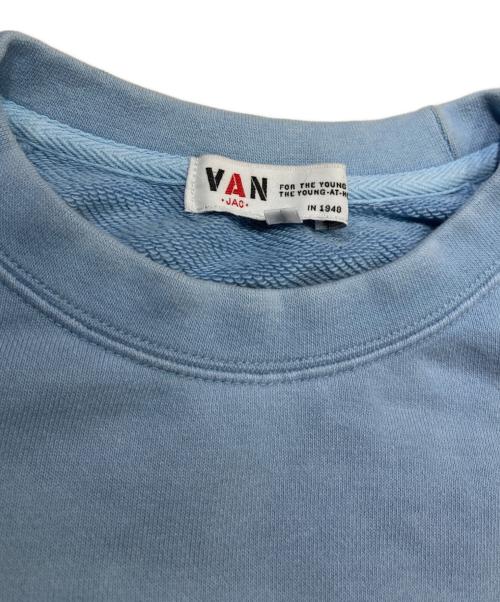 VAN JAC（ヴァン・ヂャケット）VAN JAC (ヴァン・ヂャケット) アーチロゴスウェット スカイブルー サイズ:Mの古着・服飾アイテム