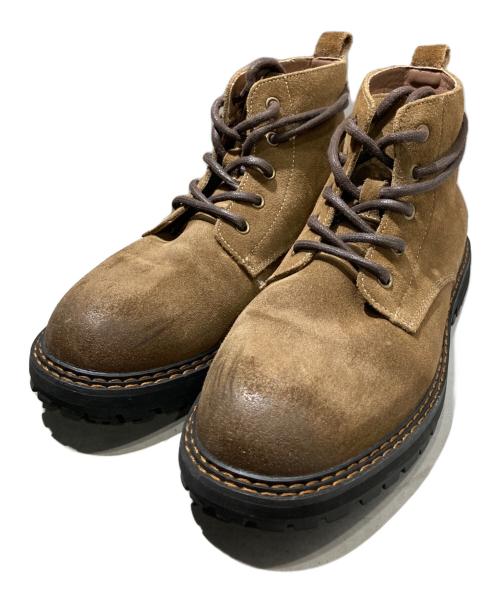 HERITAGE（ヘリテージ）HERITAGE (ヘリテージ) スウェードワークブーツ ブラウン サイズ:26の古着・服飾アイテム