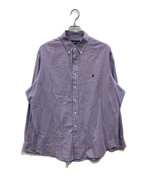 RALPH LAUREN（ラルフローレン）RALPH LAUREN (ラルフローレン) ボタンダウンシャツ パープル サイズ:17の古着・服飾アイテム