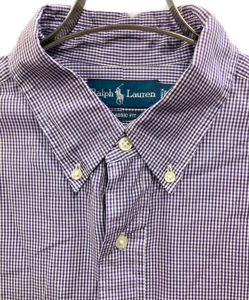 RALPH LAUREN（ラルフローレン）RALPH LAUREN (ラルフローレン) ボタンダウンシャツ パープル サイズ:17の古着・服飾アイテム