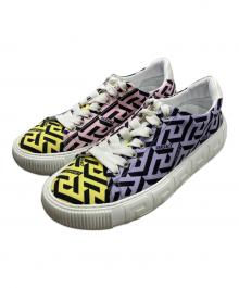 VERSACE（ヴェルサーチ）の古着「Grecaシグネチャーキャンバスローカットスニーカー」｜マルチカラー