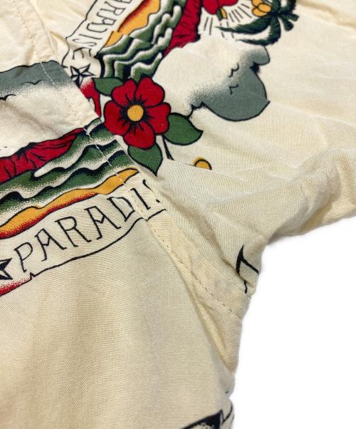 Schott（ショット）Schott (ショット) HAWAIIAN SHIRT TATTOO(ハワイアン・シャツ・タトゥー) イエロー サイズ:XLの古着・服飾アイテム