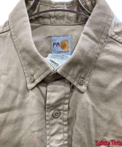 CarHartt（カーハート）CarHartt (カーハート) Flame-Resistant Classic Twill Shirt(フレイム・リジスタント・クラシック・ツイル・シャツ) ベージュ サイズ:XLの古着・服飾アイテム