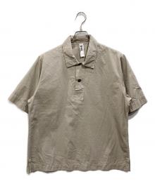 MHL（マーガレットハウエル）の古着「COMPACT COTTON POPLIN ポロシャツ」｜ベージュ