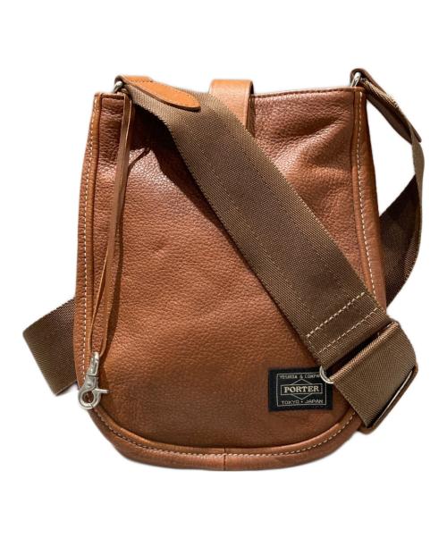PORTER（ポーター）PORTER (ポーター) CISCO  SHOULDER BAG(S) ブラウンの古着・服飾アイテム