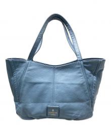 LANVIN en Bleu（ランバンオンブルー）の古着「レザートートバッグ」｜スカイブルー