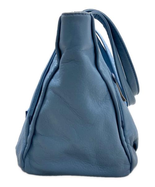 LANVIN en Bleu（ランバンオンブルー）LANVIN en Bleu (ランバンオンブルー) レザートートバッグ スカイブルーの古着・服飾アイテム