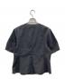 BEAUTY&YOUTH UNITED ARROWS (ビューティーアンドユースユナイテッドアローズ) カーブスリーブ Vネック ブラウス ブラック サイズ:F 未使用品：8000円