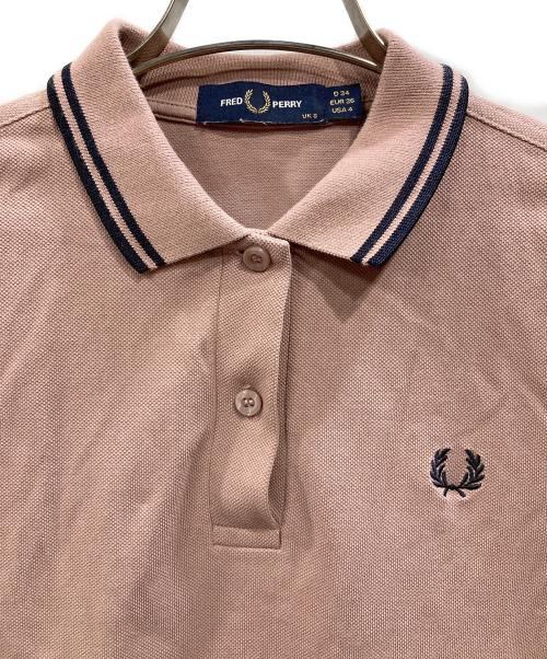 FRED PERRY（フレッドペリー）FRED PERRY (フレッドペリー) The Fred Perry Shirt(ザ・フレッド・ペリー・シャツ) ピンク サイズ:UK8の古着・服飾アイテム