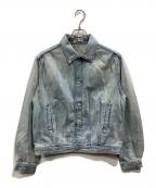 AURALEEオーラリー）の古着「FADED SELVEDGE LIGHT DENIM BLOUSON」｜スカイブルー