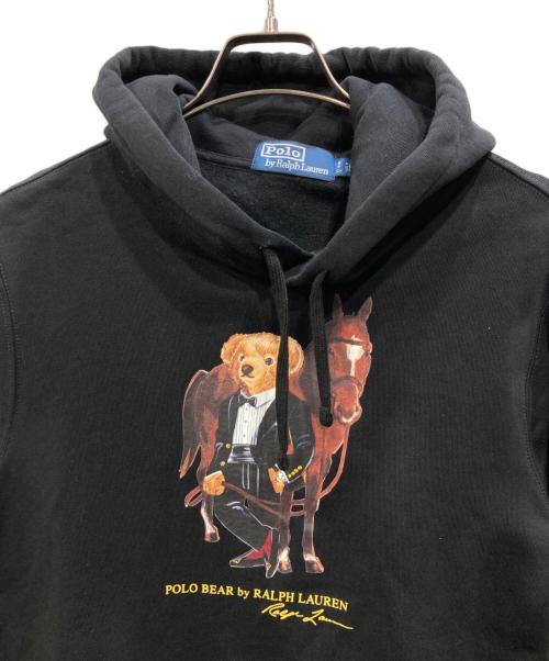 POLO RALPH LAUREN（ポロ・ラルフローレン）POLO RALPH LAUREN (ポロ・ラルフローレン) THE YEAR OF THE HORSE BEAR FLEECE HOODIE ブラック サイズ:Sの古着・服飾アイテム