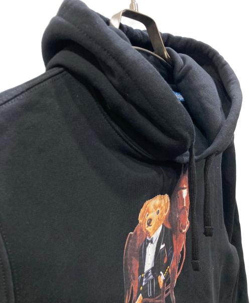 POLO RALPH LAUREN（ポロ・ラルフローレン）POLO RALPH LAUREN (ポロ・ラルフローレン) THE YEAR OF THE HORSE BEAR FLEECE HOODIE ブラック サイズ:Sの古着・服飾アイテム
